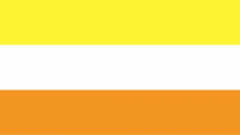 Maverique-Flagge: gelb-weiß-orange