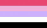  Recipro Flagge: pink-rosa-lila-weiß-schwarz